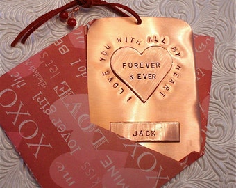 Copper Love Letter Valentine/Ornament