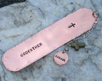 Godfather/Grandfather/Uncle - Personalized Copper Bookmark
