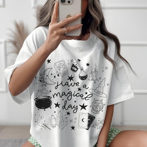 Magic Doodle Shirt, Magical Shirt, Trendy Doodle Tee, Witchy Gifts, Magical Gifts, Occult TShirt, Aesthetic Gifts, Gift for Witch, Whimsical