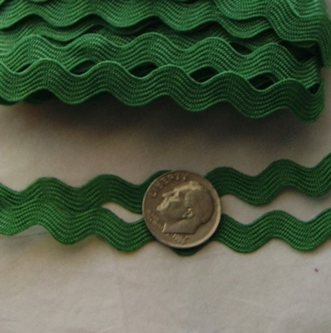5 Yards Emerald Green Ric Rac Trim Ribbon 3/8 Inch Hair Bows Etsy