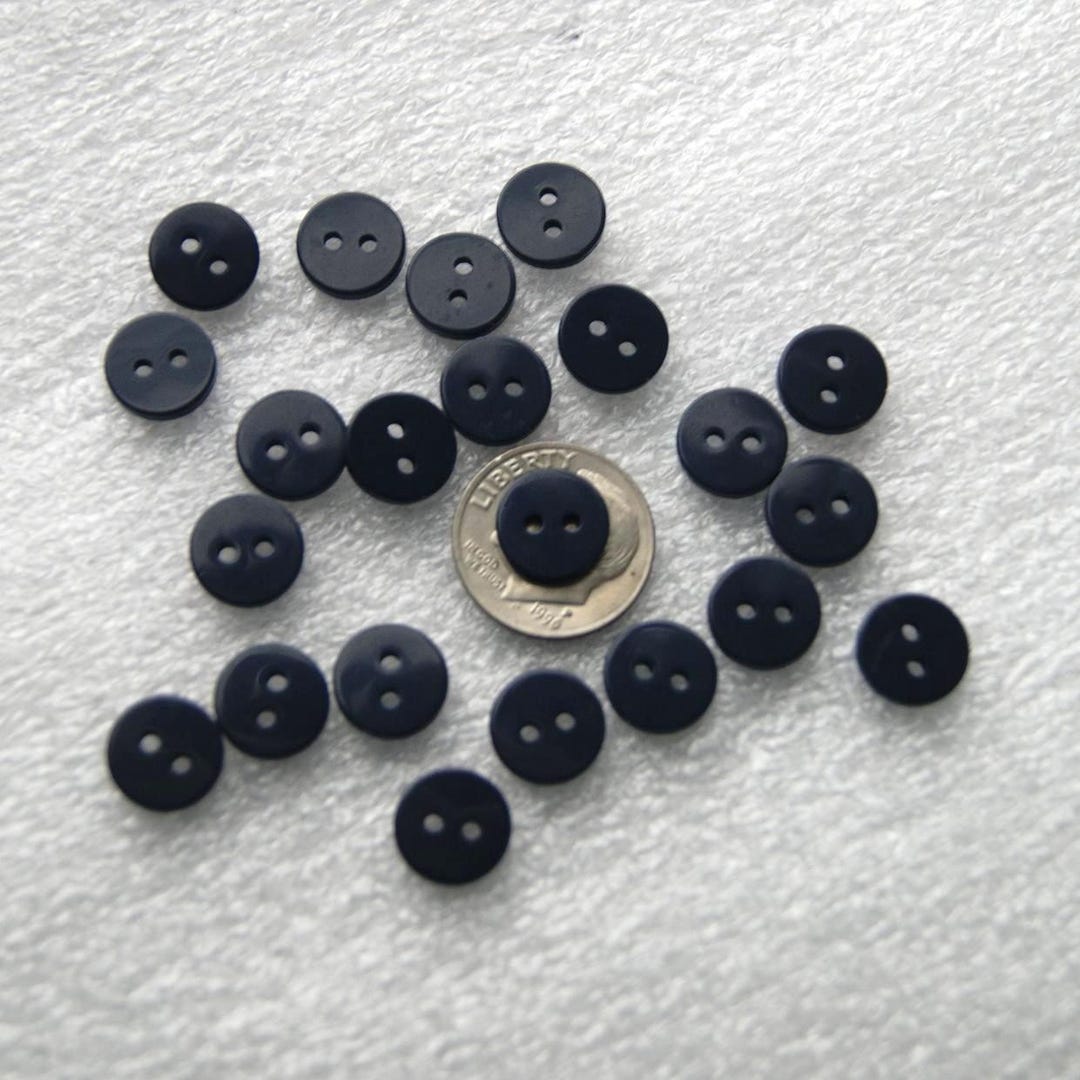 30 Black Buttons, 3/8", Matching Buttons, Sewing, Craft (SB 1170) - Etsy