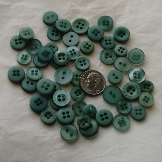 All American Buttons, 50 Small Assorted Round Sewing Crafting Bulk Buttons  