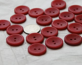 19 Red Buttons, Matching Buttons, Sewing, Crafting  Jewelry (N 53)