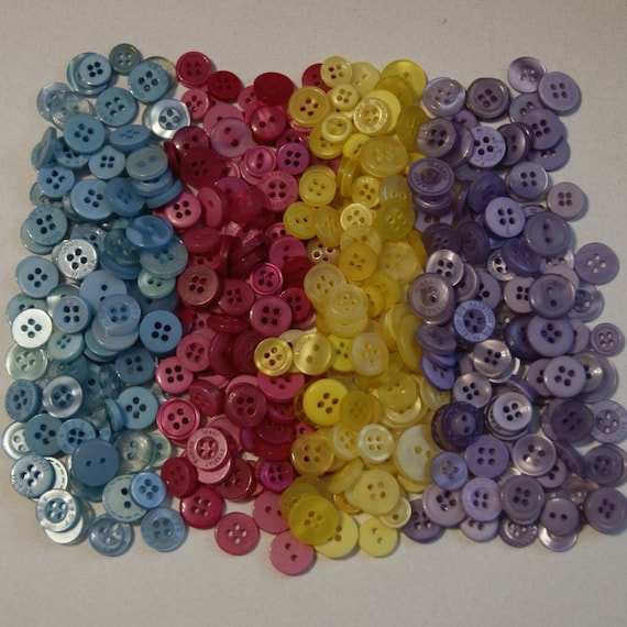 400 Buttons, Small Buttons Pastel Mix, Special Bundle Packs, Art Buttons,  Crafting, Jewelry, (SBP 2)