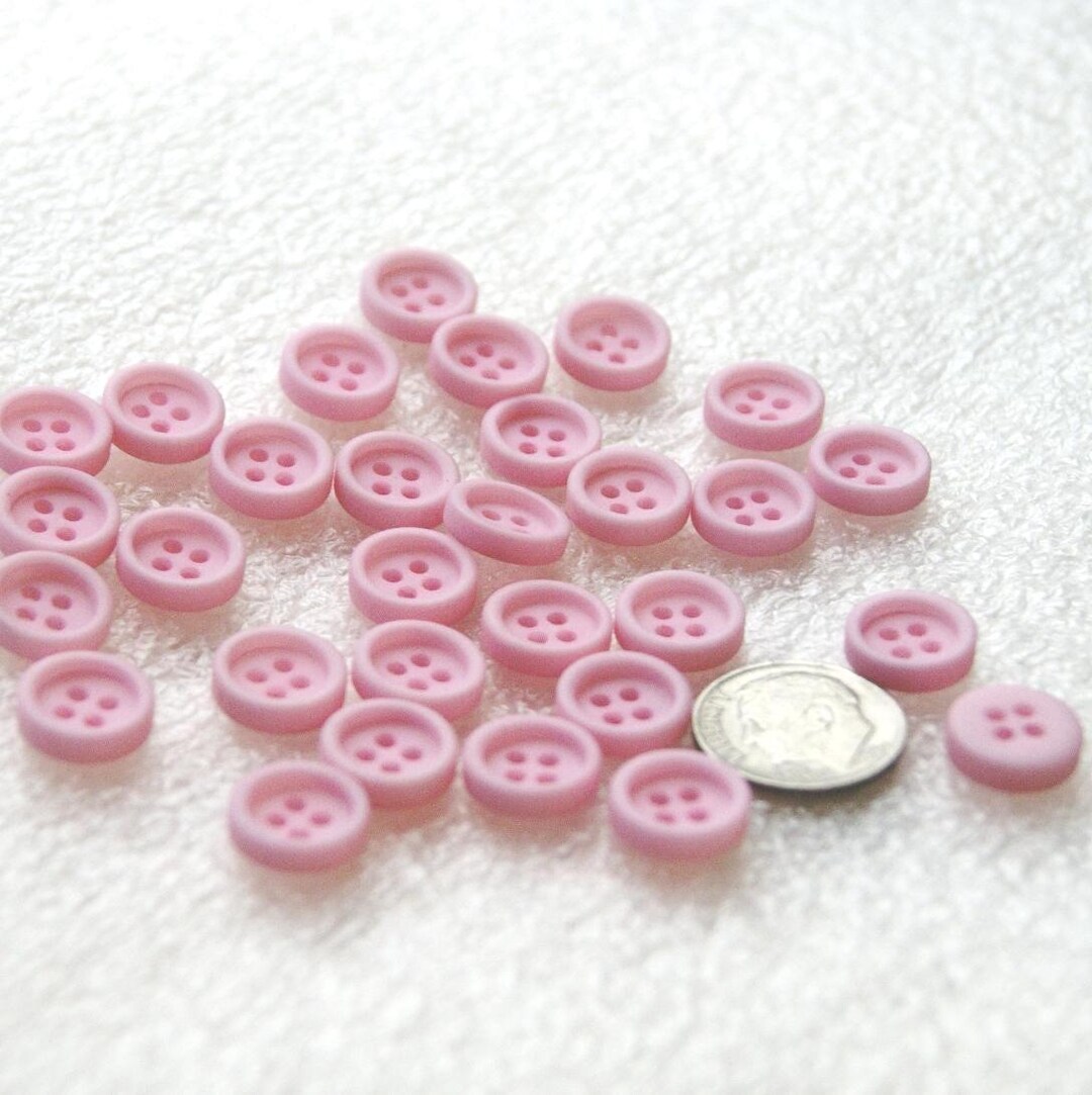 30 - 50 Pink Buttons, 7/16