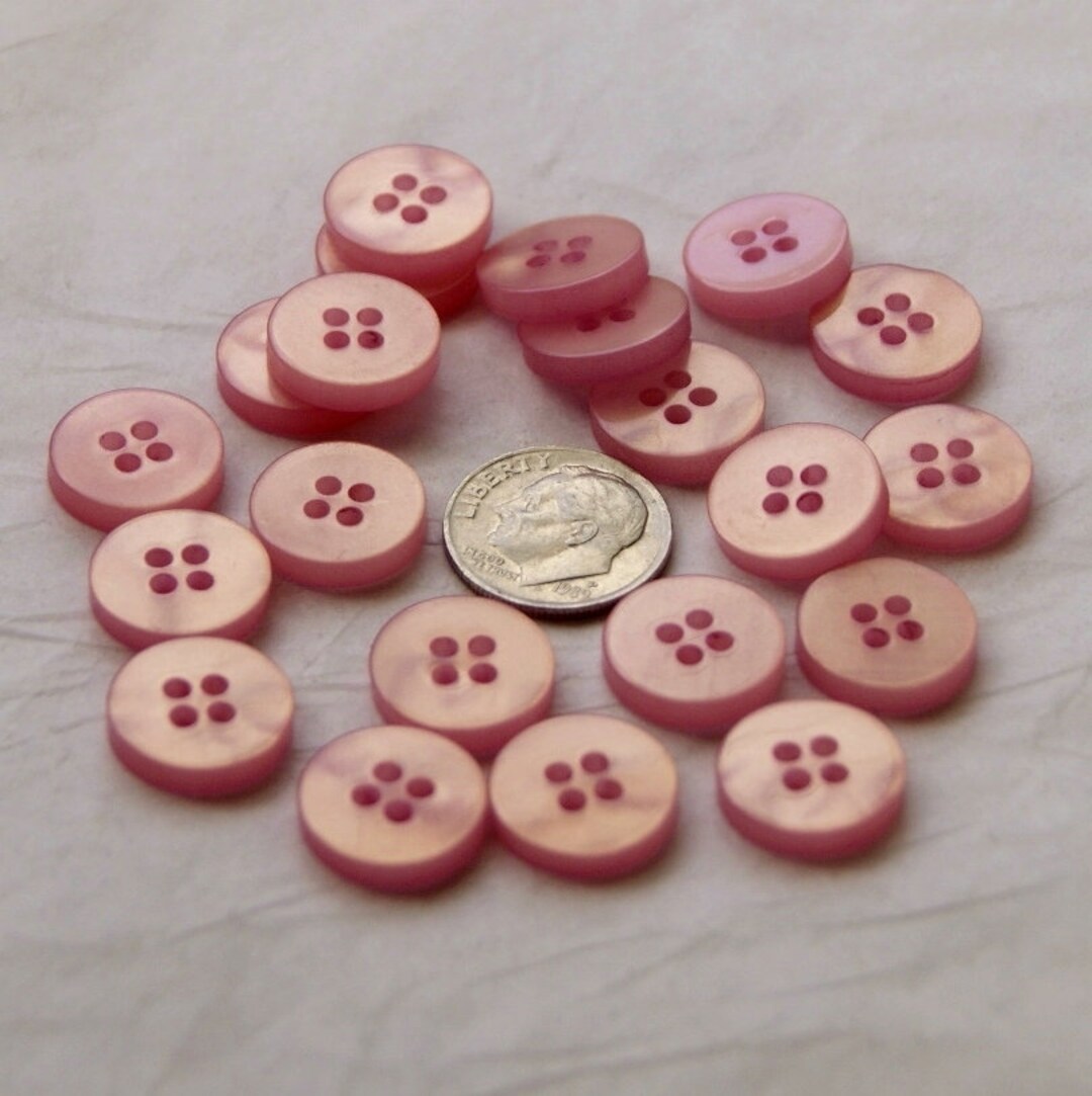 16 Buttons, Coral Buttons, Pink Orange, Matching Buttons, Sewing ...