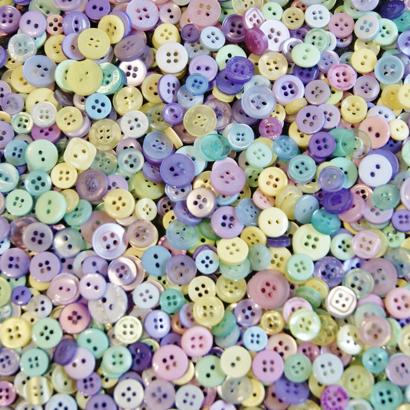 Small Spring Buttons 200 Buttons Deep Pastel Small Button Mix, Spring Breeze Grab Bag ...