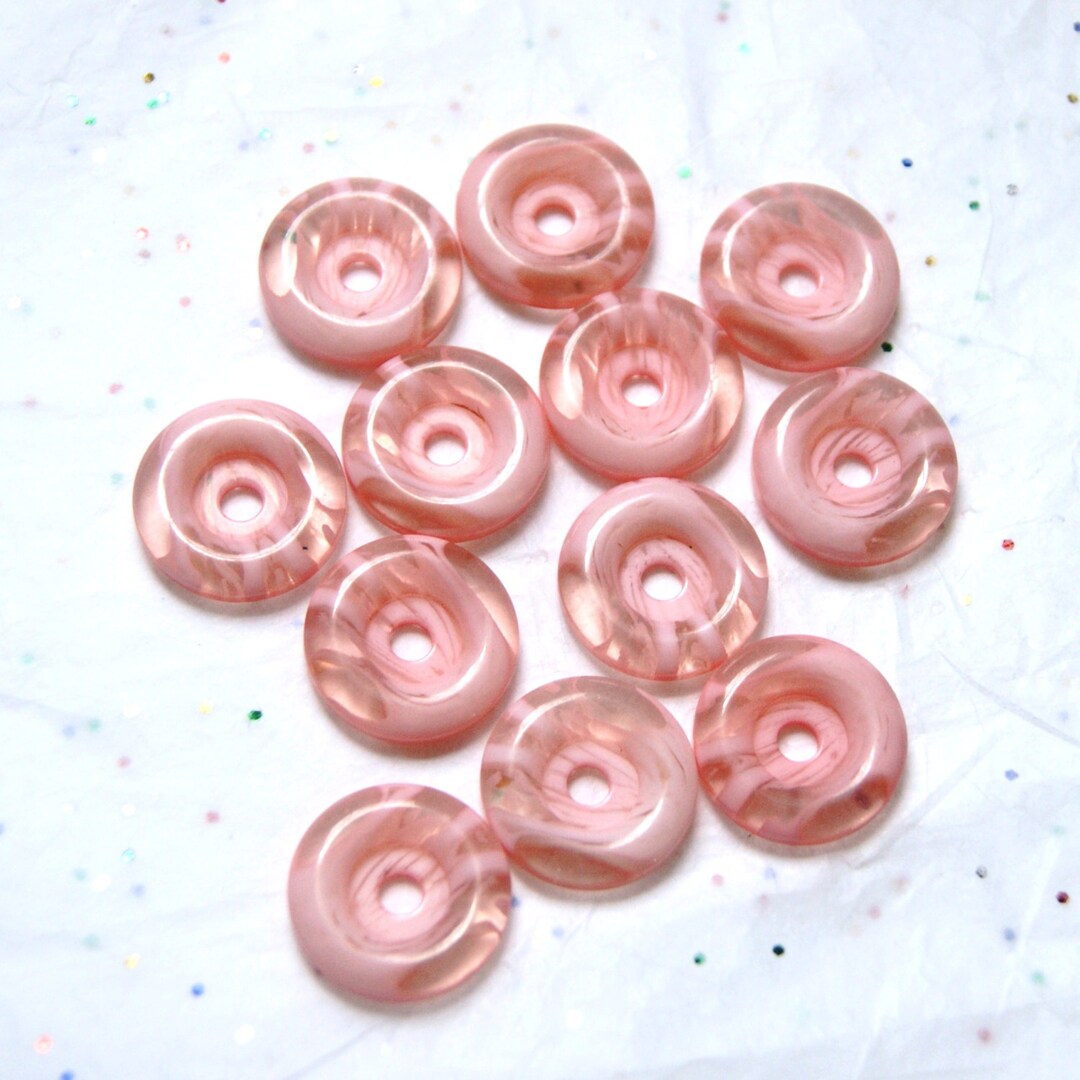 12 Pink Washer Buttons, Chunky, Crafting, Jewelry, Button Art (Y 6) - Etsy