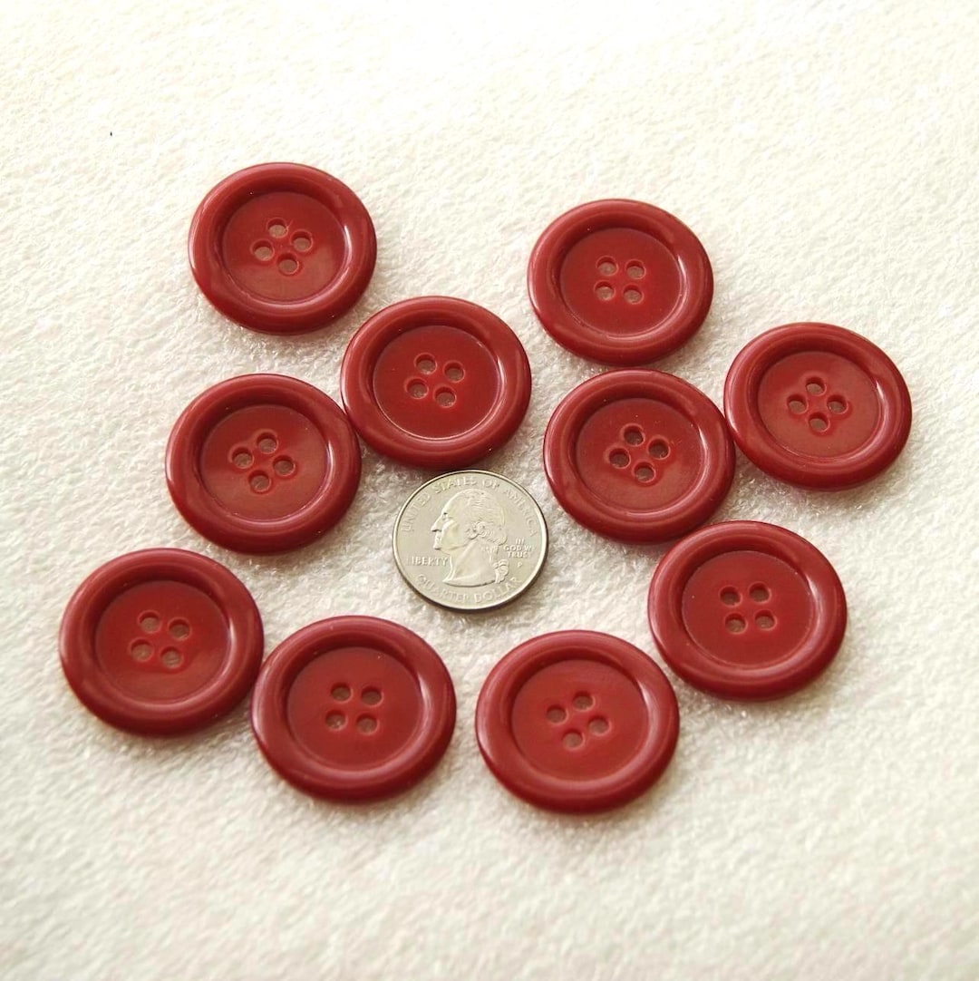 10 Red Buttons, 1 1/4