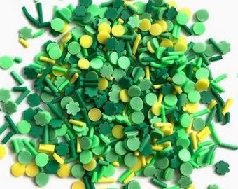Pot O' Gold Sprinkletz, Embellishments , Fun Green Sprinkles by Buttons Galore (133