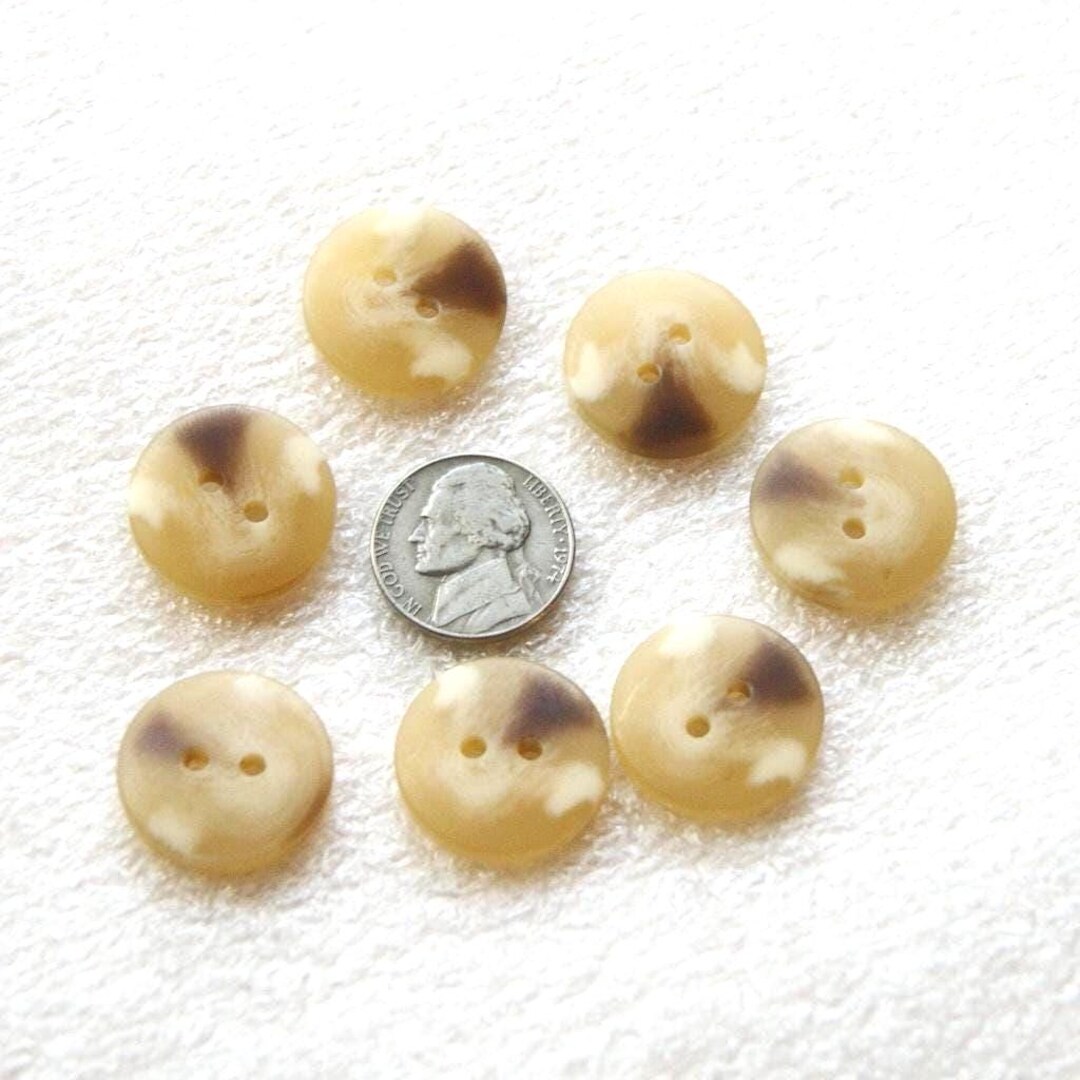 7 Buttons, Tan Faux Tortoise Shell, Matching Buttons (SB 1008) - Etsy