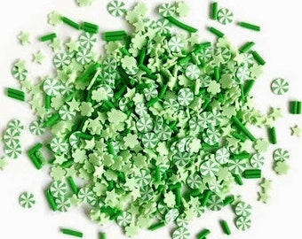 Limeade Sprinkletz, Embellishments , Fun Green Sprinkles by Buttons Galore (106)