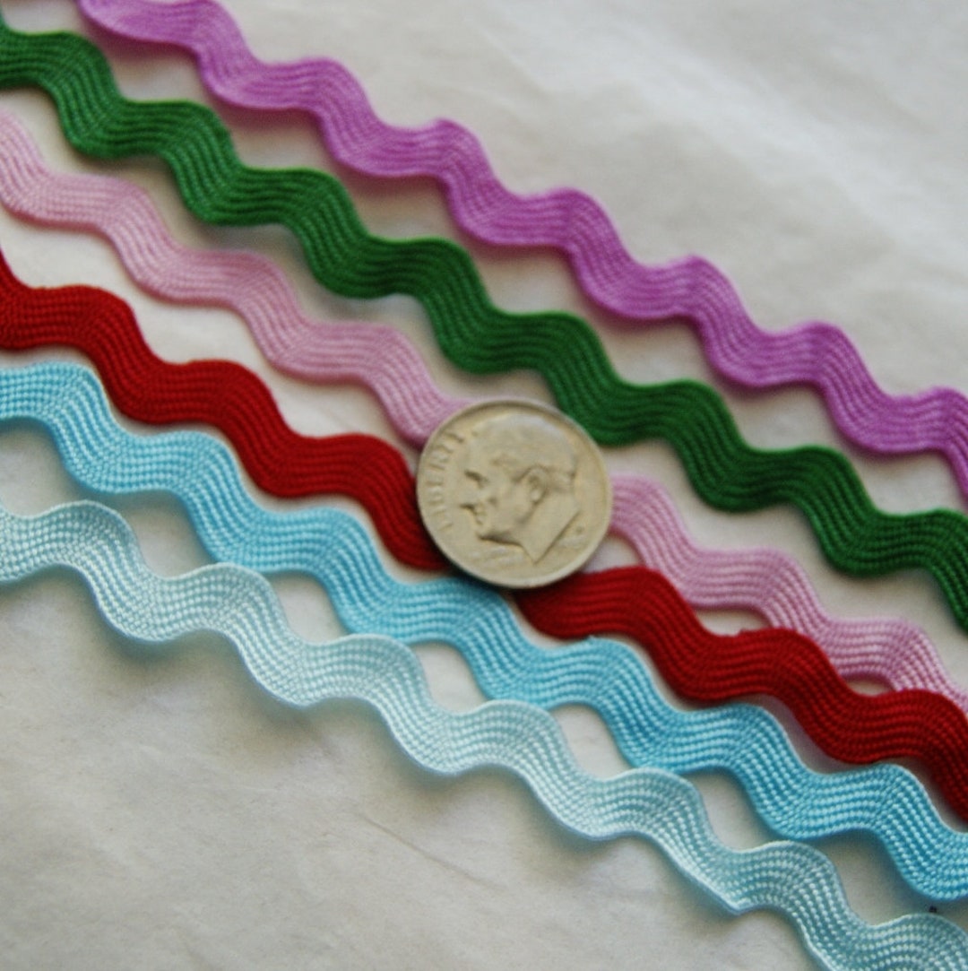 Ric Rac Ribbon Svg 6 Colorful Pieces Ric Rac Trim Ribbon 3/8 Inch, Scrap Booking, Cards ...