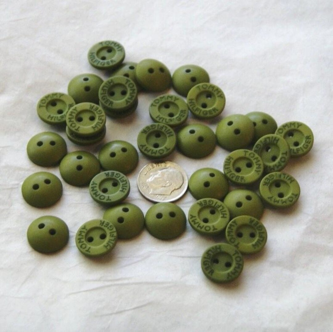 34 Green Buttons, Avocado, Olive, Green Apple, Matching Buttons, Sewing ...