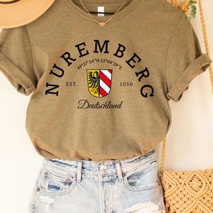 Camiseta de Nuremberg, Nuremberg, Nuremberg, Alemanha, presente de Nuremberg, viagem a Nuremberg, Nuremberg, Alemanha, camisa da Alemanha