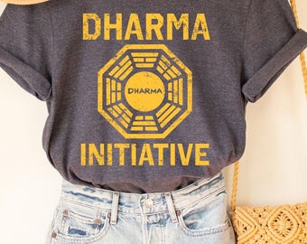 3stylercollection vintage Dharma Initiative Men's T-Shirt Inspired by
