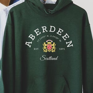Aberdeen Hoodie, Aberdeen Shirt,Scotland gift, Scotland, Scottish Shirt, Glasgow Shirt, Edinburgh Shirt, Scotland Trip Shirts