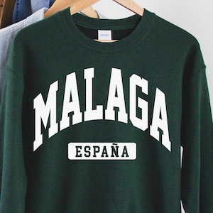 Malaga Sweatshirt, Malaga Spain, Malaga Espana city, Malaga fans, Malaga trip, Malaga Espana vacation, trip to Spain, Espana Tee,Espana