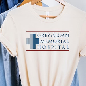 Grey Sloan Memorial Hospital T-Shirt, Grey&#39;s Anatomy T-Shirt, Meredith Grey, Derek Shepherd, Grey Anatomy Shirt