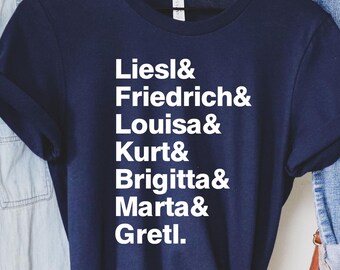Camiseta de Sonrisas y Lágrimas, Camiseta de Teatro, Regalo de Teatro, Camiseta de Broadway, Regalo para Fans de Sonrisas y Lágrimas, Broadway