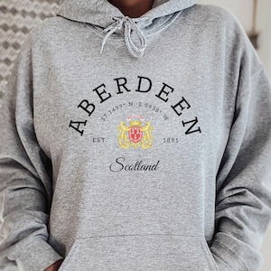 Aberdeen Hoodie, Aberdeen Shirt,Scotland gift, Scotland, Scottish Shirt, Glasgow Shirt, Edinburgh Shirt, Scotland Trip Shirts