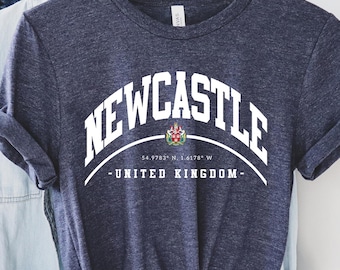 Newcastle Tee, Newcastle tshirt, Newcastle Sweatshirt, Newcastle upon Tyne, United Kingdom shirt, Newcastle shirt