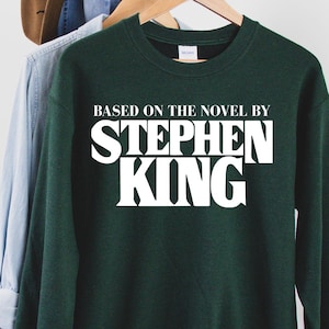 スティーブン・キングのスウェットシャツ、スティーブン・キングの小説に基づいたシャツ、スティーブン・キング、レトロな服、Tumblrシャツ、ホラーシャツ