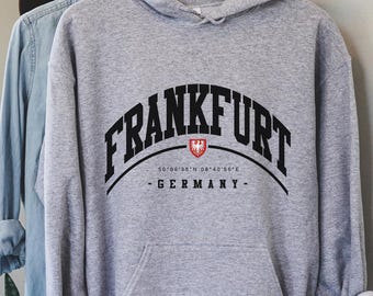 Frankfurt Hoodie, Frankfurt Germany, Frankfurt gift, Frankfurt trip, Germany Frankfurt, Germany jersey, Frankfurt fans
