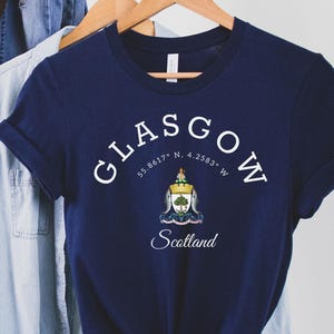 Glasgow Tee, Glasgow tshirt, Scottish Scotland shirt, Love Glasgow Shirt, Gift for Travel Lover Scotland, Glasgow shirt, Scotland Tee,