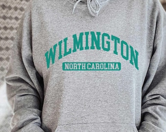 Sudadera con capucha de Wilmington, Carolina del Norte, regalo de Wilmington, camiseta de Wilmington, Carolina del Norte, regalo de Carolina del Norte, Carolina del Norte