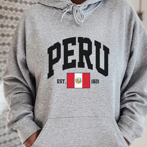 Peru Hoodie, Peru T-Shirt, Peru Shirt, Peru Flag, Peru Crewneck, South America Gifts, Peruana gift, Peruana tshirt, Peru Souvenir