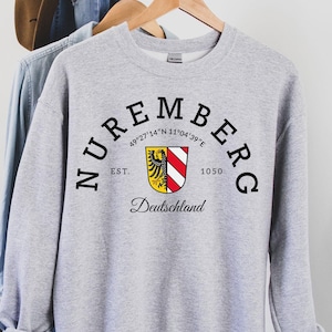Nuremberg Sweatshirt, Nuremberg,Nuremberg Germany, Nuremberg gift, Nuremberg trip, Germany Nuremberg, Germany jersey