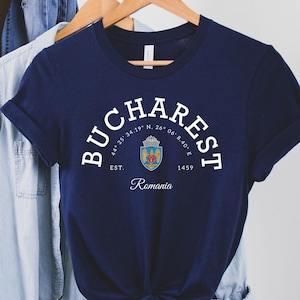 Bucharest Tee, Bucharest Romania, Bucharest T-shirt, Soft and Comfortable Tee, Romania Vacation,Romania