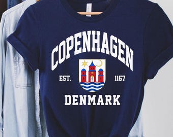 Copenhagen Tee, Copenhagen Shirt, Copenhagen Lover, Denmark TShirt, Copenhagen Gifts, Denmarks Gifts, Travel Shirt