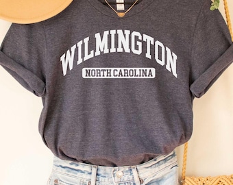 Camiseta de Wilmington, Carolina del Norte, regalo de Wilmington, camiseta de Wilmington, Carolina del Norte, regalo de Carolina del Norte, Carolina del Norte