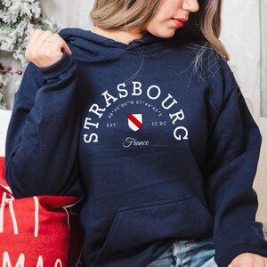Sudadera con capucha de Estrasburgo, camiseta de Estrasburgo, Francia, souvenir de Francia, regalo de Estrasburgo, aficionado de Estrasburgo, camiseta de viaje a Francia, regalo