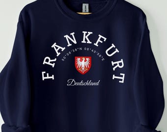 Frankfurt sweatshirt, Frankfurt Germany, Frankfurt gift, Frankfurt trip, Germany Frankfurt, Germany jersey, Frankfurt fans, Germany