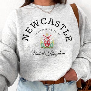 Newcastle Sweatshirt, Newcastle tshirt, Newcastle Sweatshirt, Newcastle upon Tyne, United Kingdom shirt, Newcastle shirt, Newcastle