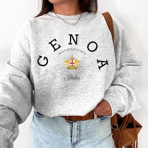 Genoa Sweatshirt, Genoa shirt, Genoa Italia, Genoa travel, Italia Shirt, Genoa Italy Shirt, Genoa family vacation, Trip to Italy T-Shirt