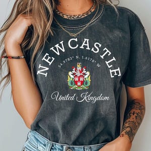 Koszulka Newcastle comfort colors, koszulka Newcastle, koszulka Newcastle, bluza Newcastle, Newcastle upon Tyne, Wielka Brytania zdjęcie 1