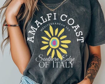 Amalfi Coast comfort colors tee, Amalfi Coast Tee,Amalfi Coast Shirt,Amalfi Coast, Positano trip, Positano travel,  Amalfi Coast Shirt
