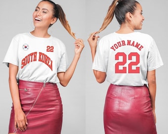 Camiseta de Corea del Sur, Jersey de Corea del Sur, camiseta de Corea del Sur, regalos de Corea del Sur, camisa de Corea del Sur, regalo para fanáticos de Corea del Sur