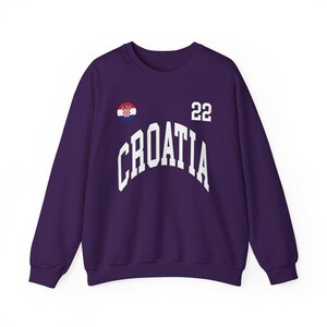 Felpa della Croazia, maglia della Croazia, regalo della Croazia, tifosi della Croazia, Coppa del mondo della Croazia, maglia della Coppa del mondo, tifosi della Coppa del mondo, maglia da calcio immagine 7