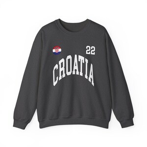 Felpa della Croazia, maglia della Croazia, regalo della Croazia, tifosi della Croazia, Coppa del mondo della Croazia, maglia della Coppa del mondo, tifosi della Coppa del mondo, maglia da calcio immagine 4