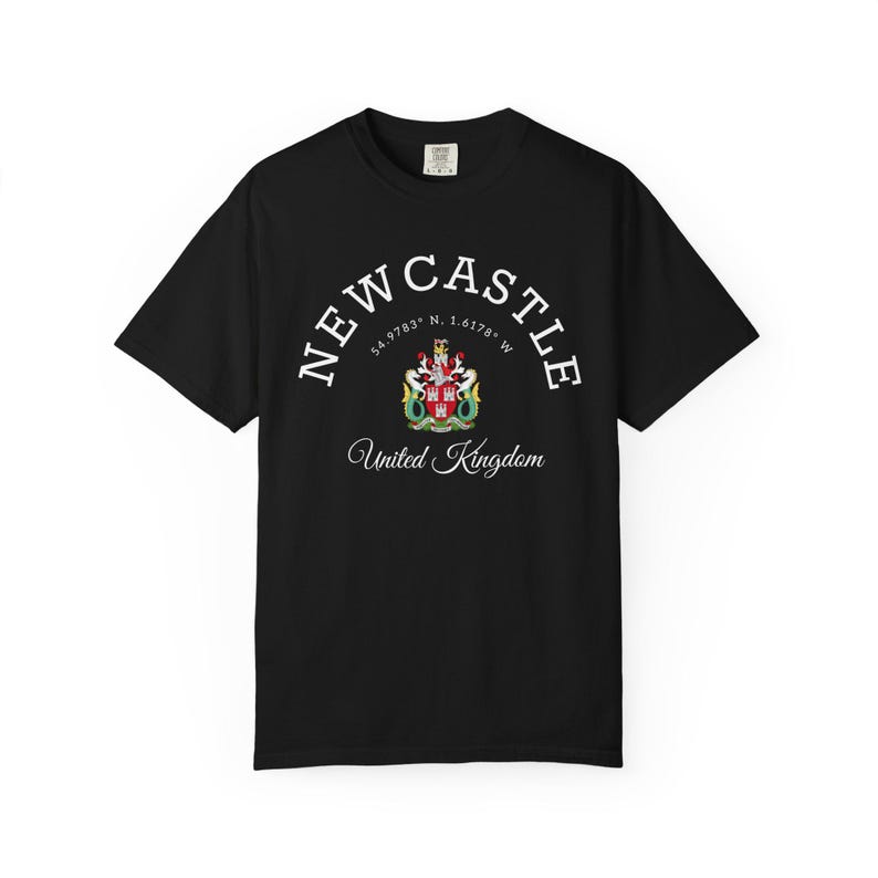 Koszulka Newcastle comfort colors, koszulka Newcastle, koszulka Newcastle, bluza Newcastle, Newcastle upon Tyne, Wielka Brytania zdjęcie 2