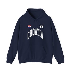 Sudadera con capucha de Croacia, camiseta de Croacia, regalo de Croacia, aficionados de Croacia, Copa del Mundo de Croacia, camiseta de la Copa del Mundo, aficionados de la Copa del Mundo, camiseta de fútbol imagen 6