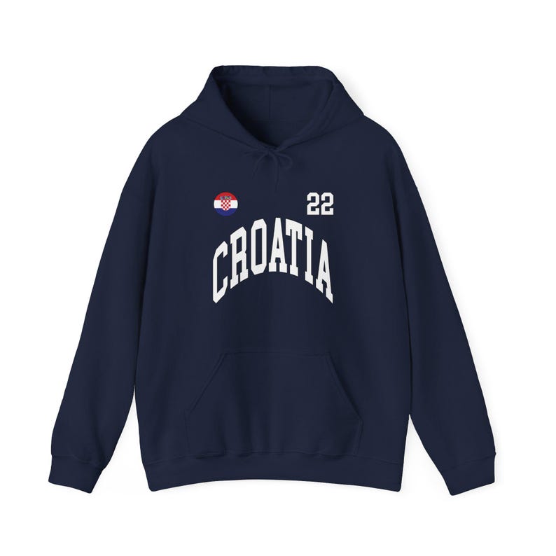 Sudadera con capucha de Croacia, camiseta de Croacia, regalo de Croacia, aficionados de Croacia, Copa del Mundo de Croacia, camiseta de la Copa del Mundo, aficionados de la Copa del Mundo, camiseta de fútbol imagen 6