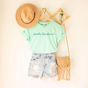Santa Barbara Tee, Santa Barbara Shirt, Santa Barbara California Shirt, Santa Barbara Holiday Tee, California Vacation Shirt
