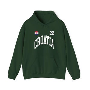 Sudadera con capucha de Croacia, camiseta de Croacia, regalo de Croacia, aficionados de Croacia, Copa del Mundo de Croacia, camiseta de la Copa del Mundo, aficionados de la Copa del Mundo, camiseta de fútbol imagen 3