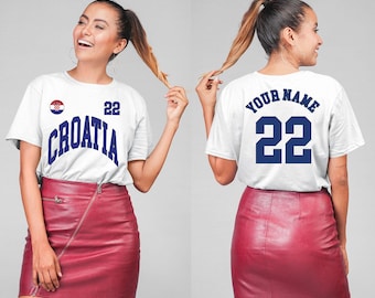 Kroatien Tee, Kroatien Trikot, Kroatien Geschenk, Kroatien Fans, Kroatien WM, WM Trikot, WM Fans, Fußball Trikot